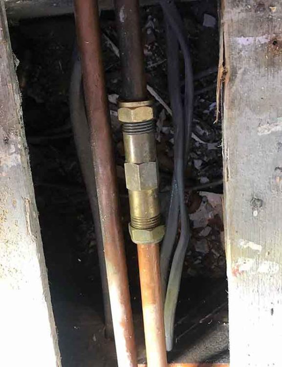 Plumbing Pipes Joined